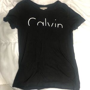 Black Calvin Klein Women's Tee